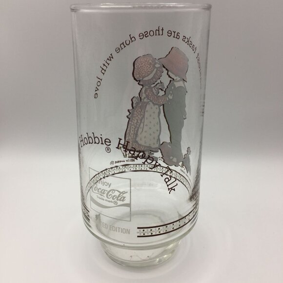 Vintage Limited Edition 6" Holly Hobbie Coca-Cola Drinking Glass Tasks Done Love - Picture 5 of 11